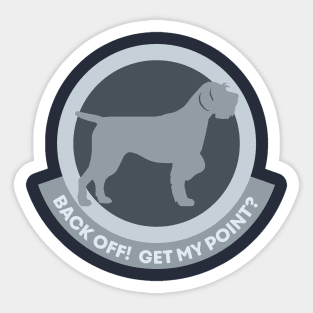 BACK OFF Sticker